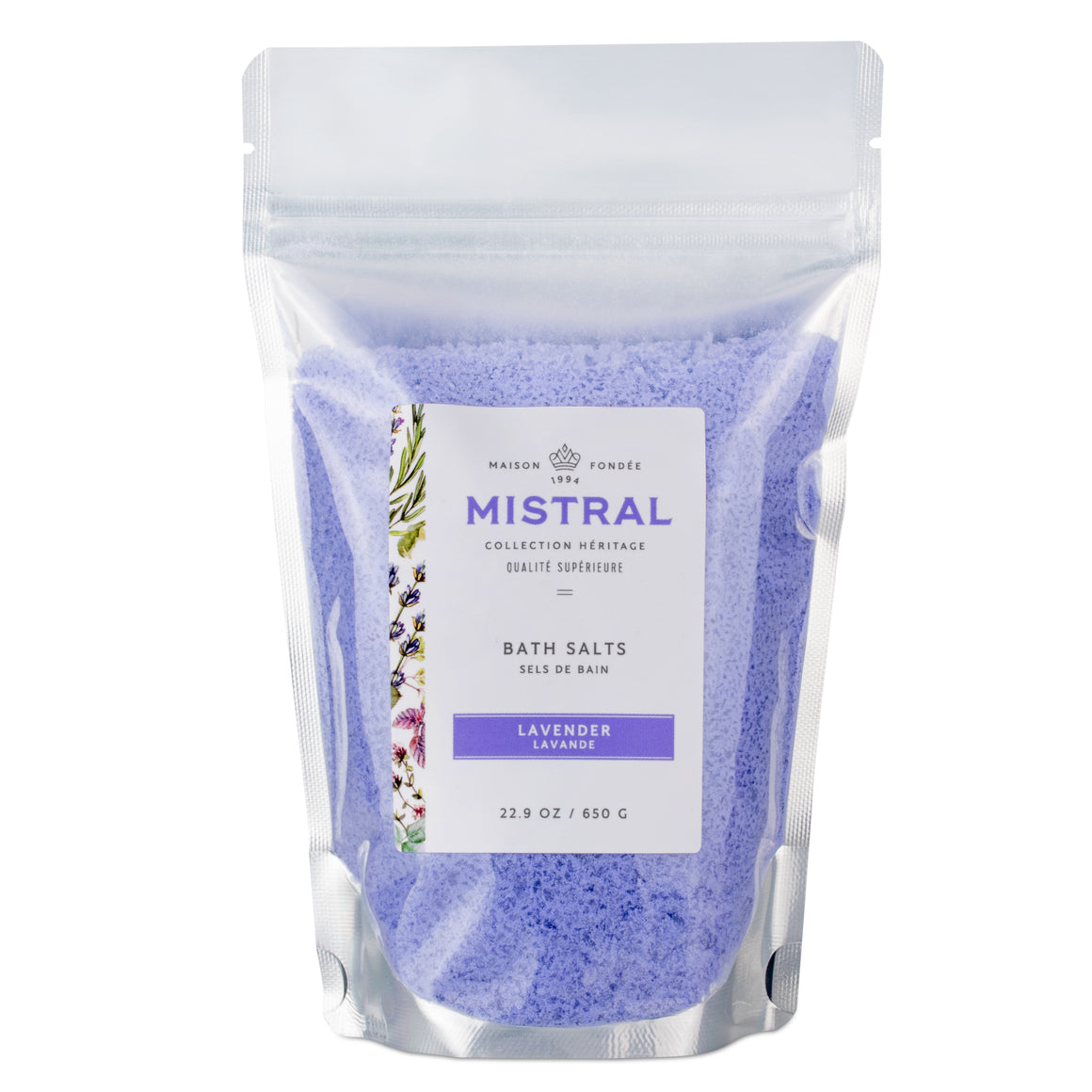 Lavender Heritage Bath Salt Bag