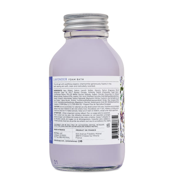 Lavender Foam Bath - mistralsoap