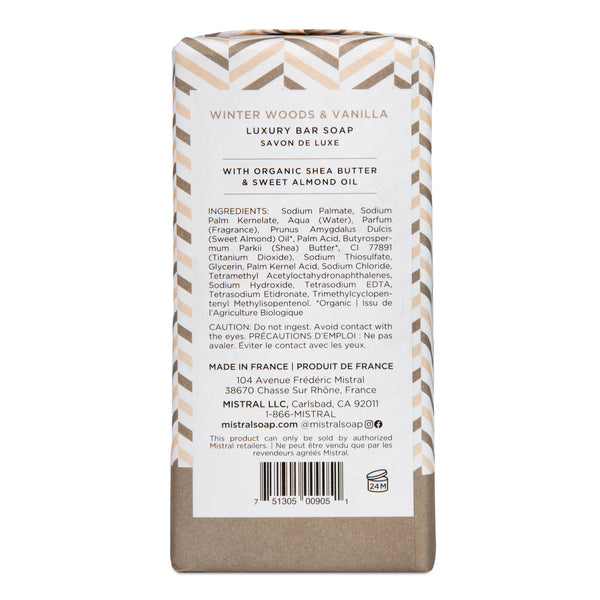 Winter Woods & Vanilla Bar Soap - mistralsoap