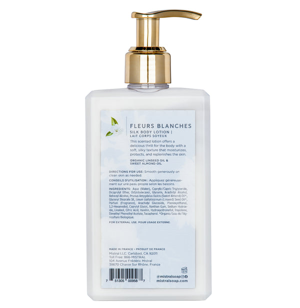 Luxe Silk Body Lotion Fleurs Blanches - mistralsoap