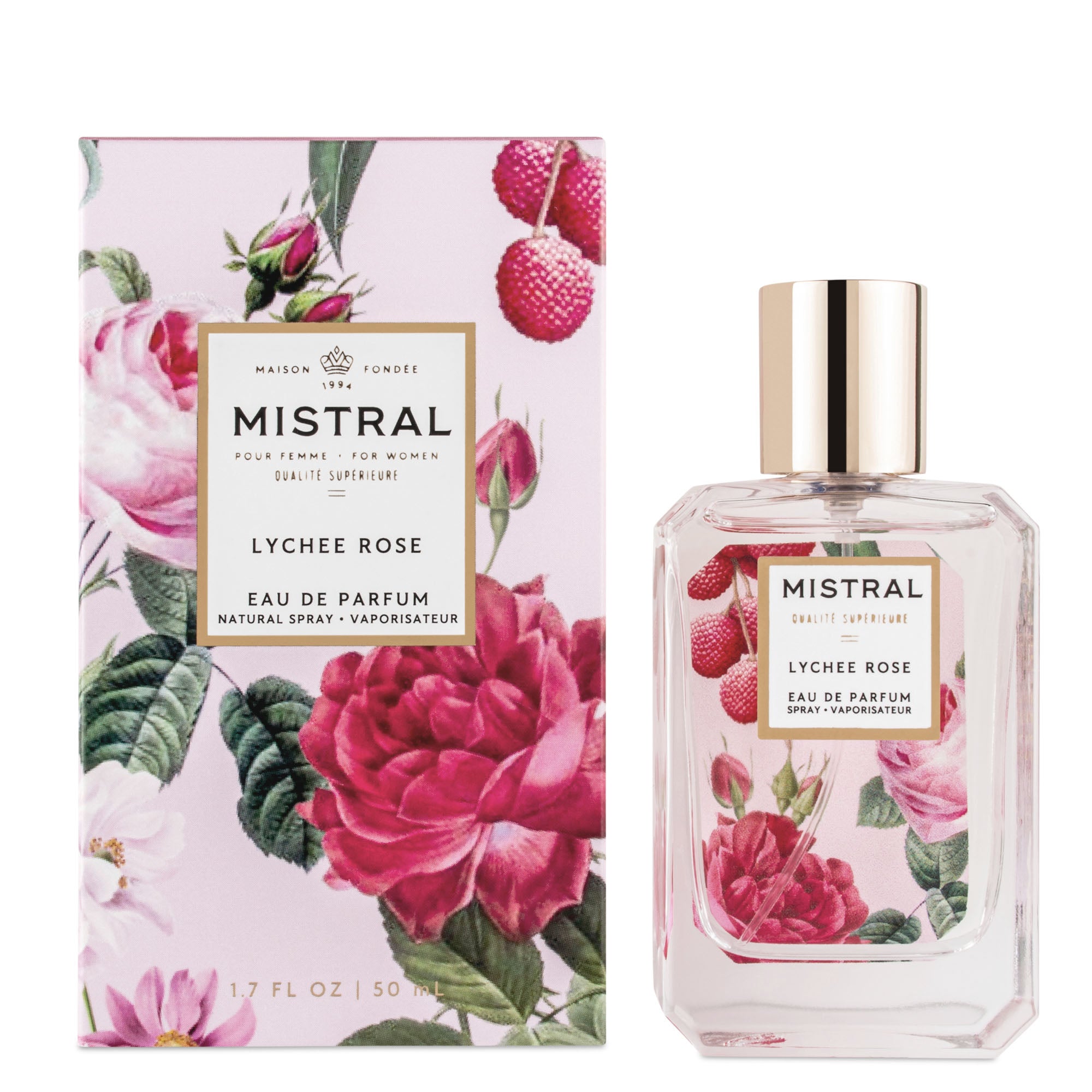 Luxe Eau de Parfum Lychee Rose mistralsoap
