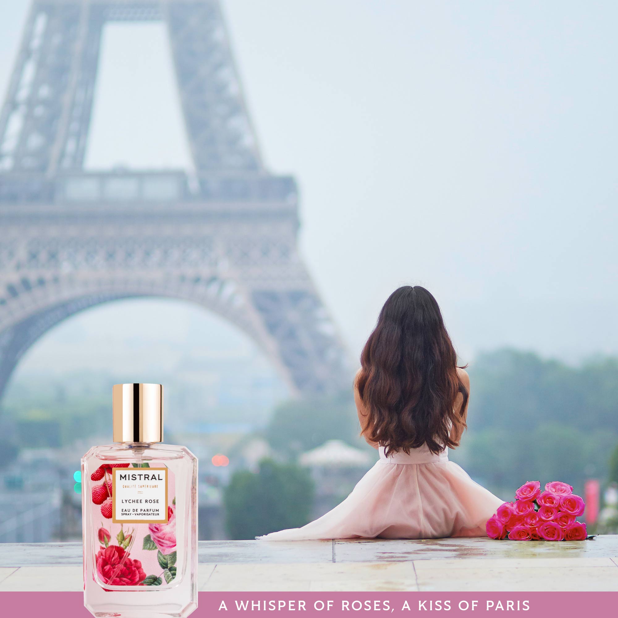 Luxe Eau de Parfum Lychee Rose mistralsoap - Main Image