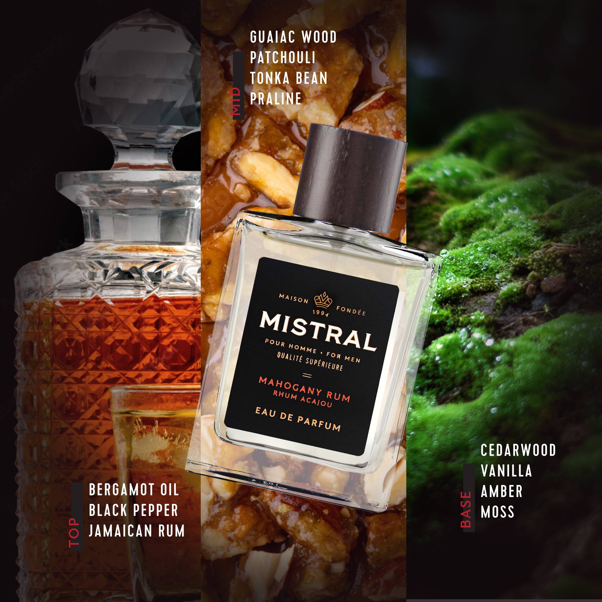 rum and tobacco cologne MISTRAL Men's Eau de Parfum Mahogany Rum 3.3 oz rum and tobacco cologne MISTRAL Men's Eau de Parfum Mahogany Rum 3.3 oz