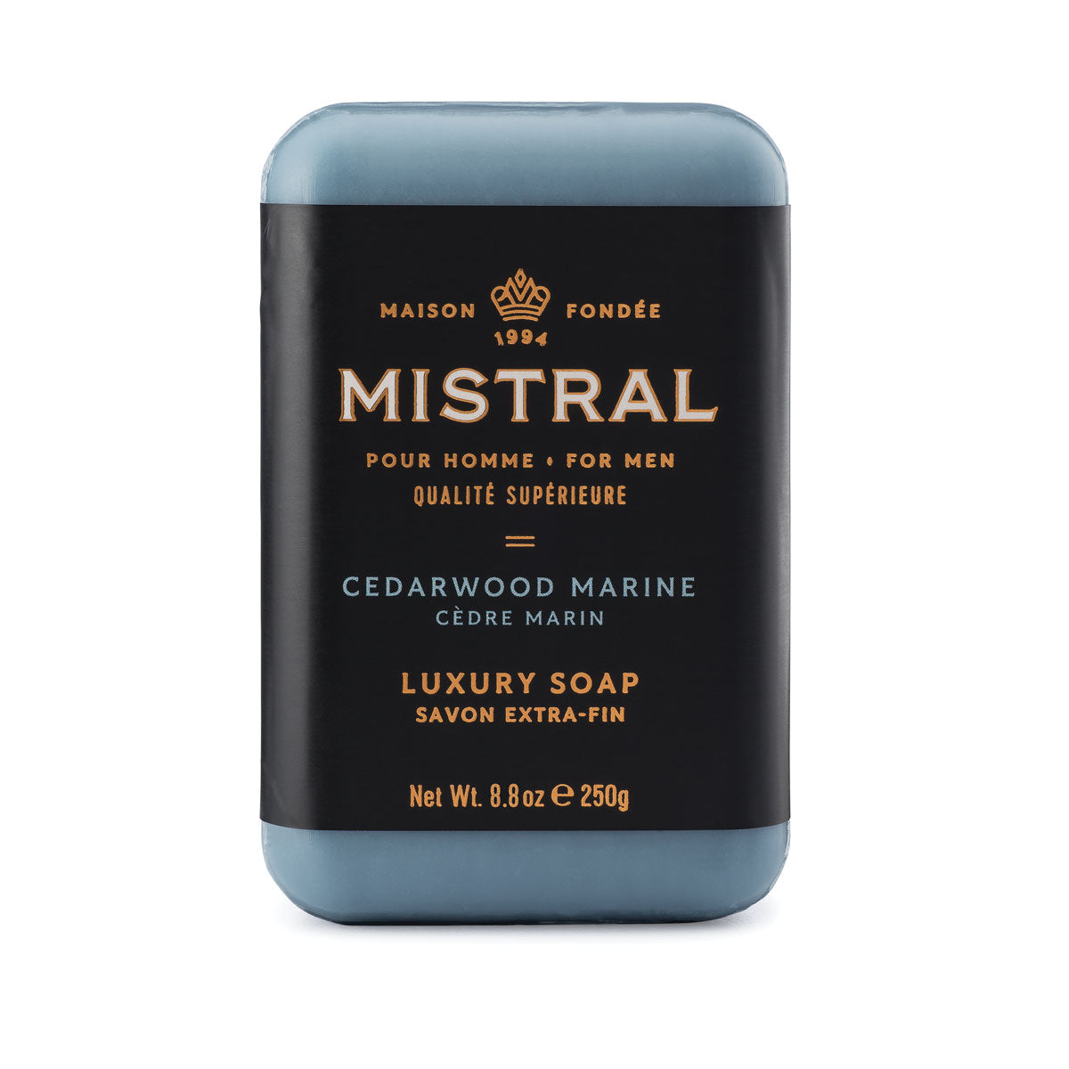 MEN'S CEDARWOOD MARINE BAR SOAP - mistralsoap