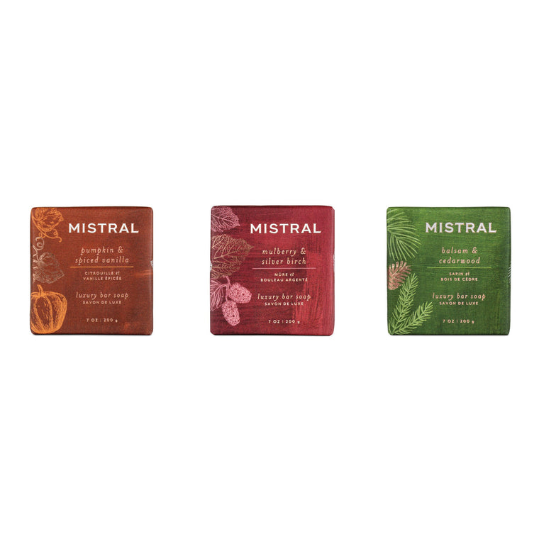 Autumn Splendor French Bar Soap Trio Gift Set