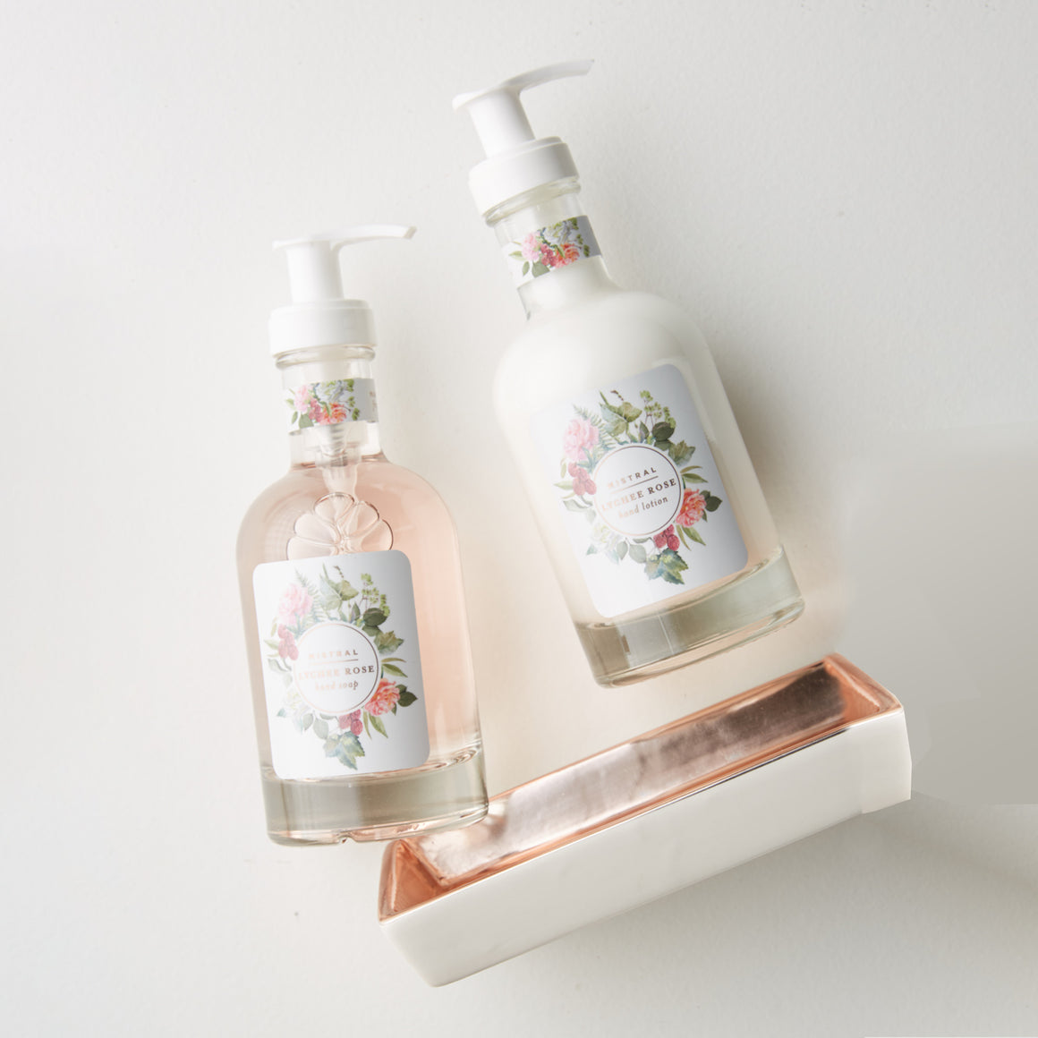Rose Gold Classic Caddy Set- Lychee Rose