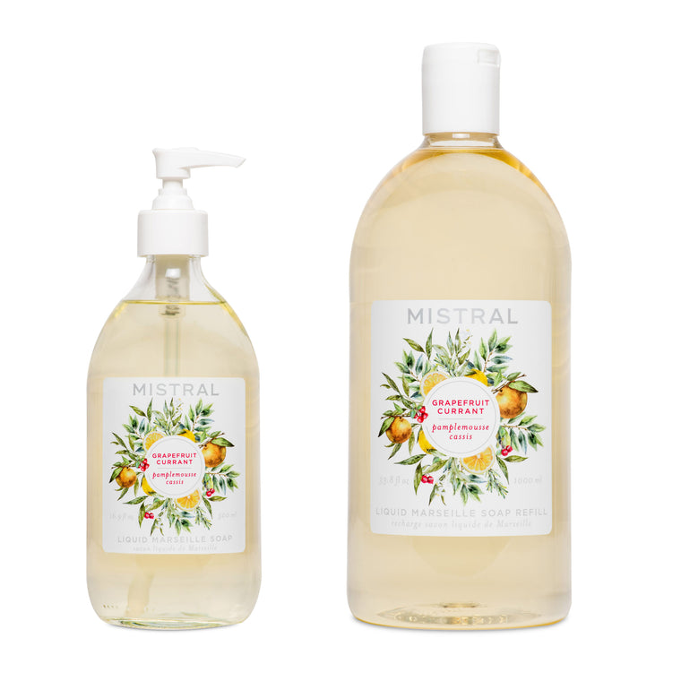 Grapefruit Currant Liquid Marseille Soap Bundle