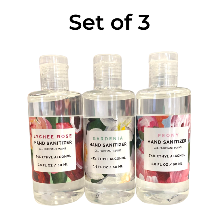 Floral Hand Sanitizer Set