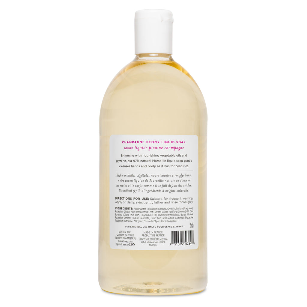 Champagne Peony Liquid Marseille Soap Refill