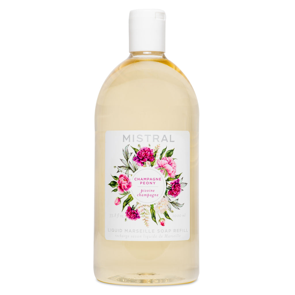 Champagne Peony Liquid Marseille Soap Bundle