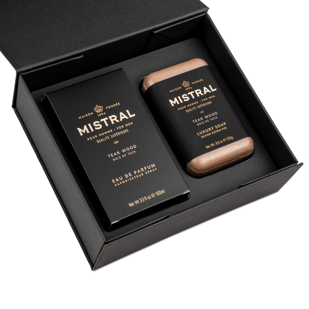 Teak Wood Eau de Parfum & Bar Soap Gift Set
