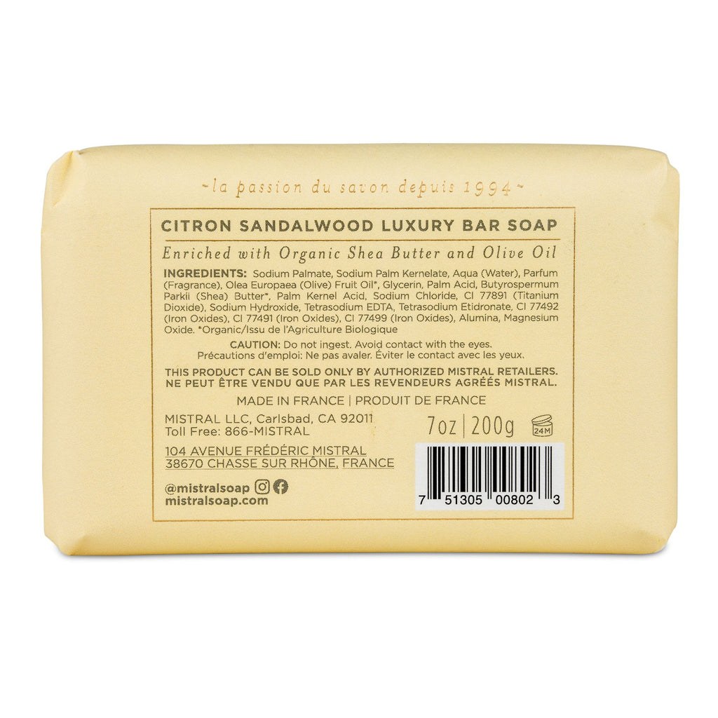 Citron Santal Seasonal Classic Bar Soap