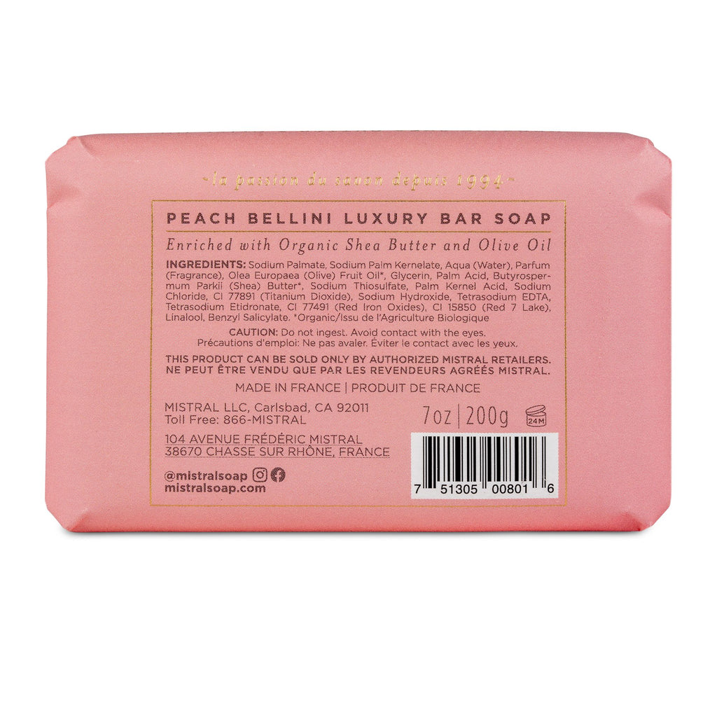 Peach Bellini Seasonal Classic Bar Soap