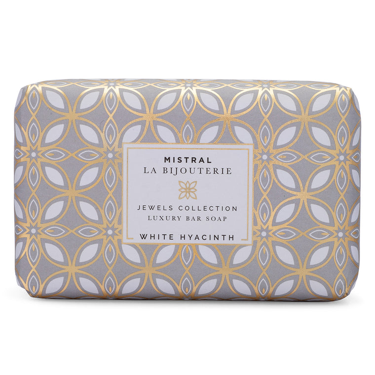 White Hyacinth Jewels Bar Soap